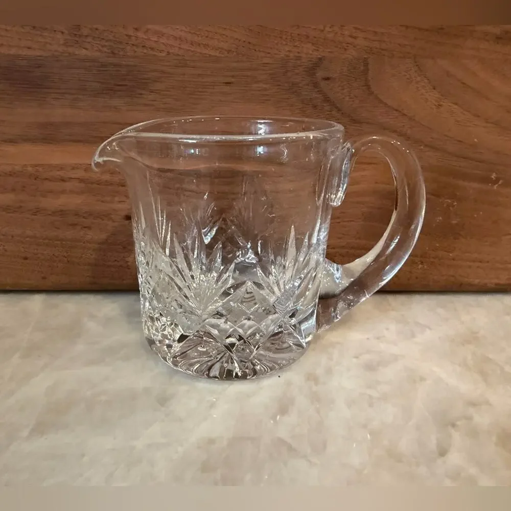 vintage Stuart cut Crystal small creamer Glenngary cambridge
